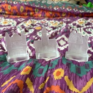 Charming Frosted Village Holiday Decor Set